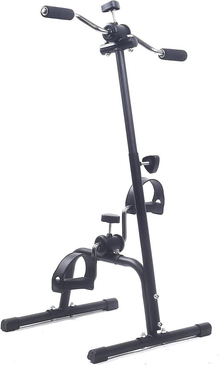 Mini Hometrainer - Oefenfiets Onder Bureau - Revalidatie En Fitness - Verstelbare Weerstand - 48x13x20.5 cm - Grijs (9101216282981)