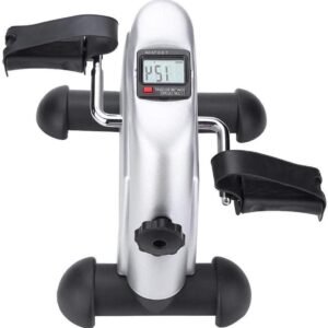 Mini Hometrainer - Pedaal Trainer - Thuis Fitness - Verstelbare Weerstand - 37.5 cm - Grijs (9101220712085)