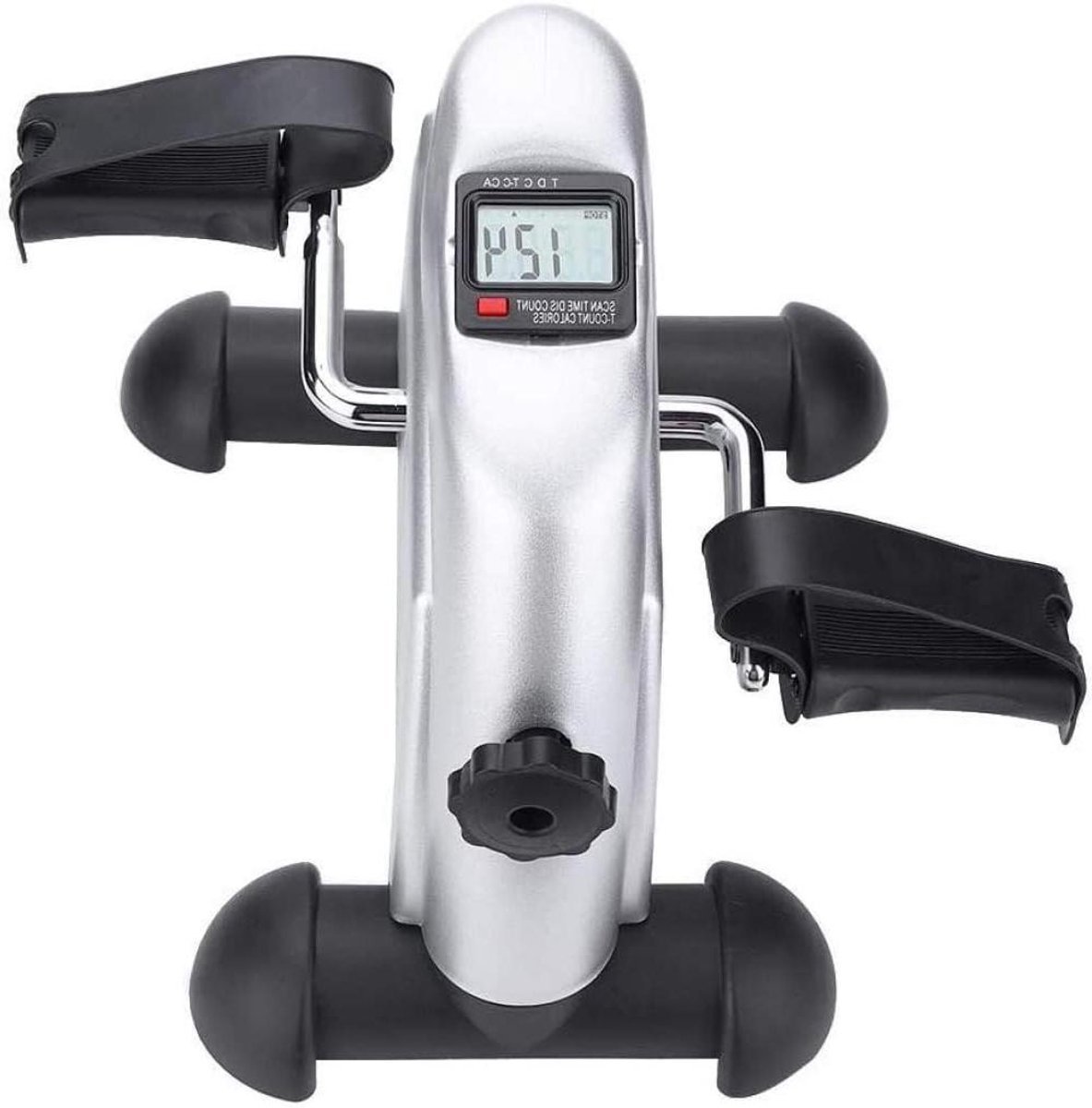 Mini Hometrainer - Pedaal Trainer - Thuis Fitness - Verstelbare Weerstand - 37.5 cm - Grijs (9101220712085)