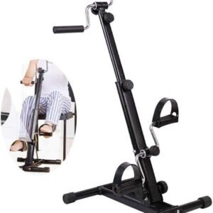 Mini Hometrainer - Pedaaltrainer Fiets - Revalidatie Training - Hoogte Verstelbaar - 50x30x11cm - Zwart (9101435575147)