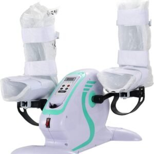 Mini Hometrainer - Pedaaltrainer Fitnessfiets - Actieve Revalidatie - Gemotoriseerde Pedaalbeweging - 49 x 30 x 28.5 cm - Grijs (9101216281175)