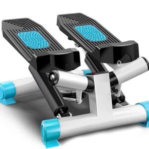 Mini Stepper Fitnessapparaat - Hometrainer - Thuis Trainen - Met Weerstandskoorden - Compact - Zwart (9101218497505)