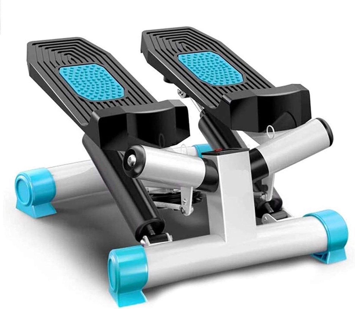 Mini Stepper Fitnessapparaat - Hometrainer - Thuis Trainen - Met Weerstandskoorden - Compact - Zwart (9101218497505)