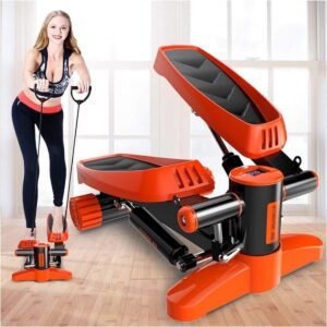 Mini Stepper - Hometrainer Pedaal - Thuis Fitness - Stille Hydraulische Aandrijving - 150 kg Belasting - Zwart (9101445205416)