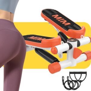 Mini Stepper - Hometrainer Stapper - Full Body Workout - Twist Beweging - 120 kg Capaciteit - Oranje (9101395773928)