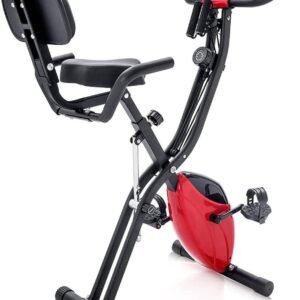 Opvouwbare Hometrainer - 4-in-1 Fiets - Thuis Trainen - Compact Opvouwbaar - 10 Weerstanden - Rood (9101220994016)