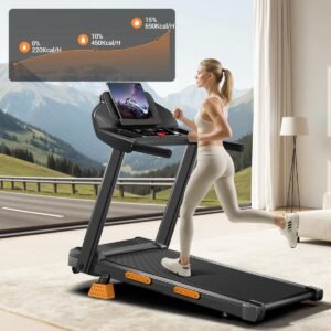 Opvouwbare Loopband - Hometrainer Fitness - Thuis Sporten - Stille Motor - 12 km/u - Zwart (9101310249286)