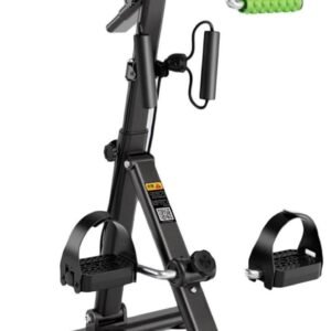 Pedaaltrainer Hometrainer - Mini fiets trainer - Revalidatie en fitness - Verstelbare weerstand - 80-106 cm - Zwart groen (9101216280314)