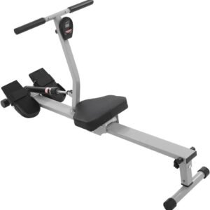 Roeitoestel - Roeitrainer Trainingsapparaat - Full Body Workout - 12 Weerstandsniveaus - 125 cm Lengte - Zwart Grijs (9101449358538)