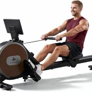 Roeitrainer - Full Body Trainer - Thuis Fitness - 16 Weerstandsniveaus - Geschikt voor lange gebruikers - Zwart (9101156012105)