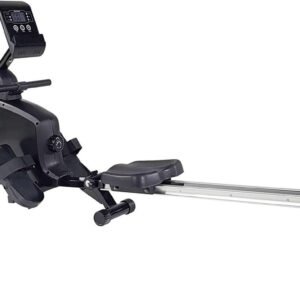 Roeitrainer - Roeimachine Fitnessapparaat - Thuisconditie Opbouwen - 8 Weerstandsniveaus - 184 cm - Zwart Wit (9101196607965)