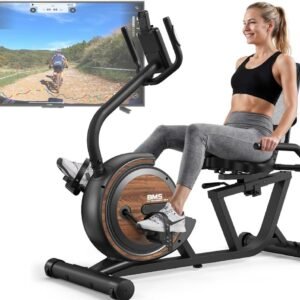 Stabiele Hometrainer voor Thuis met Grote Groene Display en Comfortabel Zadel (9101112382945)