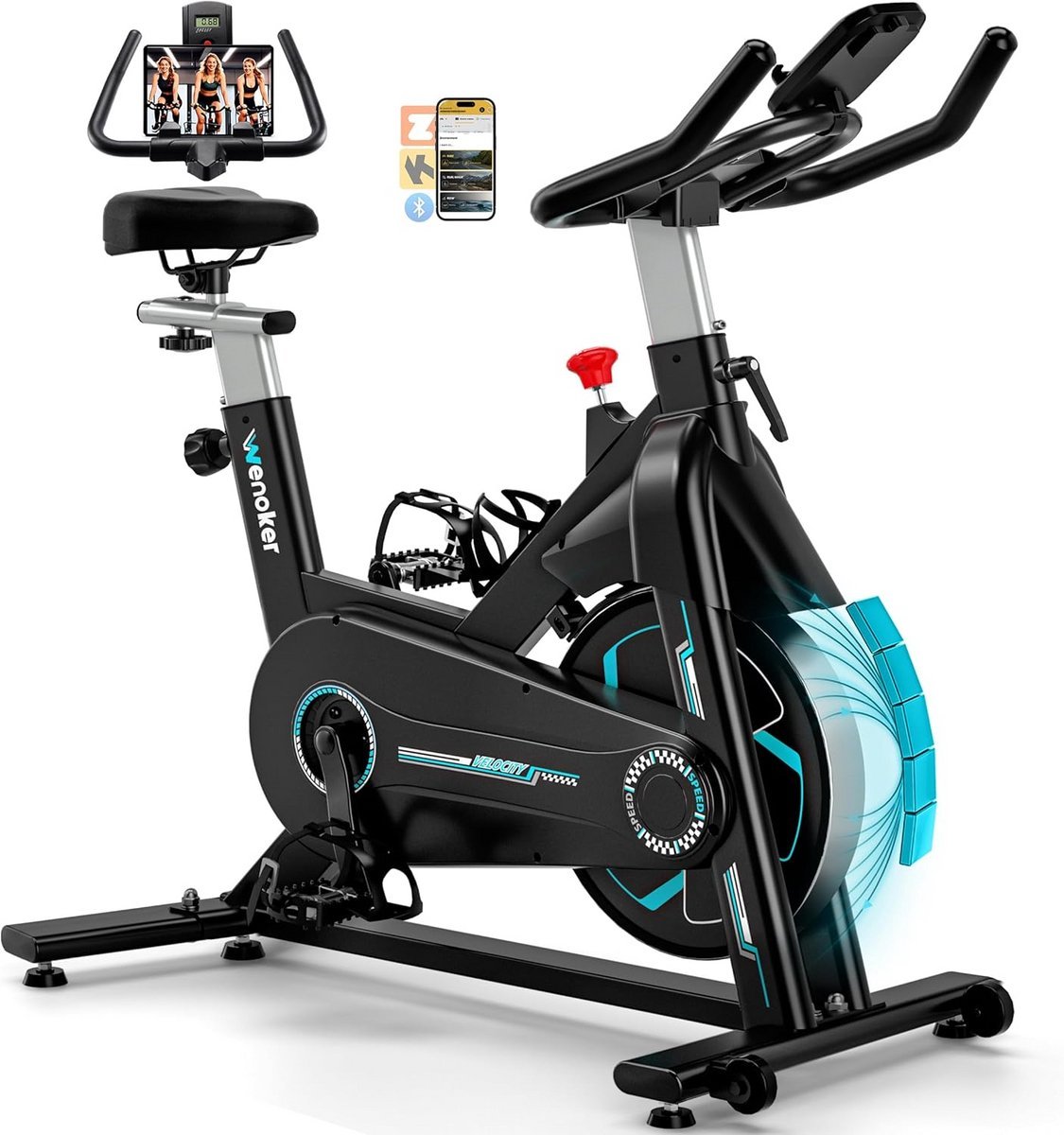 Stille Hometrainer met Magnetische Weerstand en LCD Display (9101113650067)
