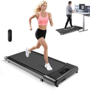 Stille en Compacte Loopband voor Thuis en Kantoor - Onder Bureau Treadmill met LED-Display en Afstandsbediening (6153818196114)