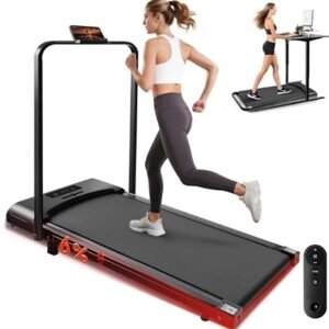 Stille en Compacte Loopband voor Thuis en Kantoor - Onder Desk Treadmill met Afstandsbediening en Led-Display (6153820073052)