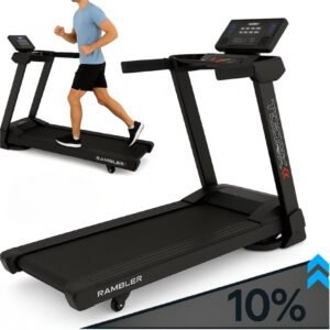 Toorx Fitness RAMBLER-B Loopband - Inklapbaar - 64 Trainingsprogramma's - 16 km/h - LED Scherm - Met Hellingsfunctie (8029975810669)