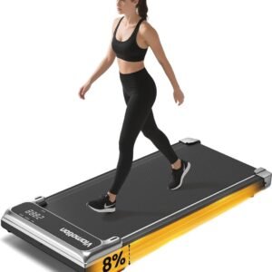 Wandelpad Onder Bureau - Geluidsarme Loopband met Afstandsbediening en LED-Display, Draagbaar tot 113 kg (9101022605592)