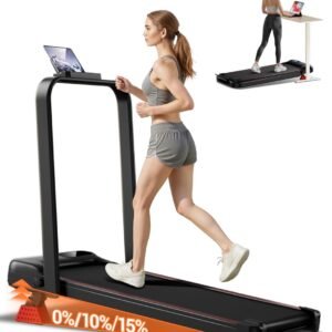 Draagbare Loopband - Opvouwbare Trainer - Thuis Fitness - Schokabsorberend Ontwerp - 98x55x99cm - Zwart (9101174248722)