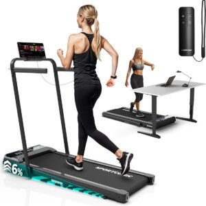 Loopband voor Thuis - Walking Pad - Wandelband met Helling - Elektrische Loopband - Compacte Loopband voor Onder Bureau - Bureau Loopband - Incline - Opvouwbaar - Fitness - Wandelen & Hardlopen - Thuiswerken - LCD-Display - Zwart (9505557996291)