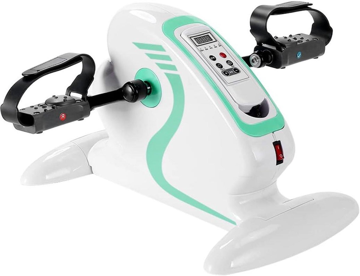 Onder Bureau Hometrainer - Pedaaltrainer Elliptisch - Revalidatie Training - Elektrische Ondersteuning - 48x38x29cm - Grijs (9101240148772)
