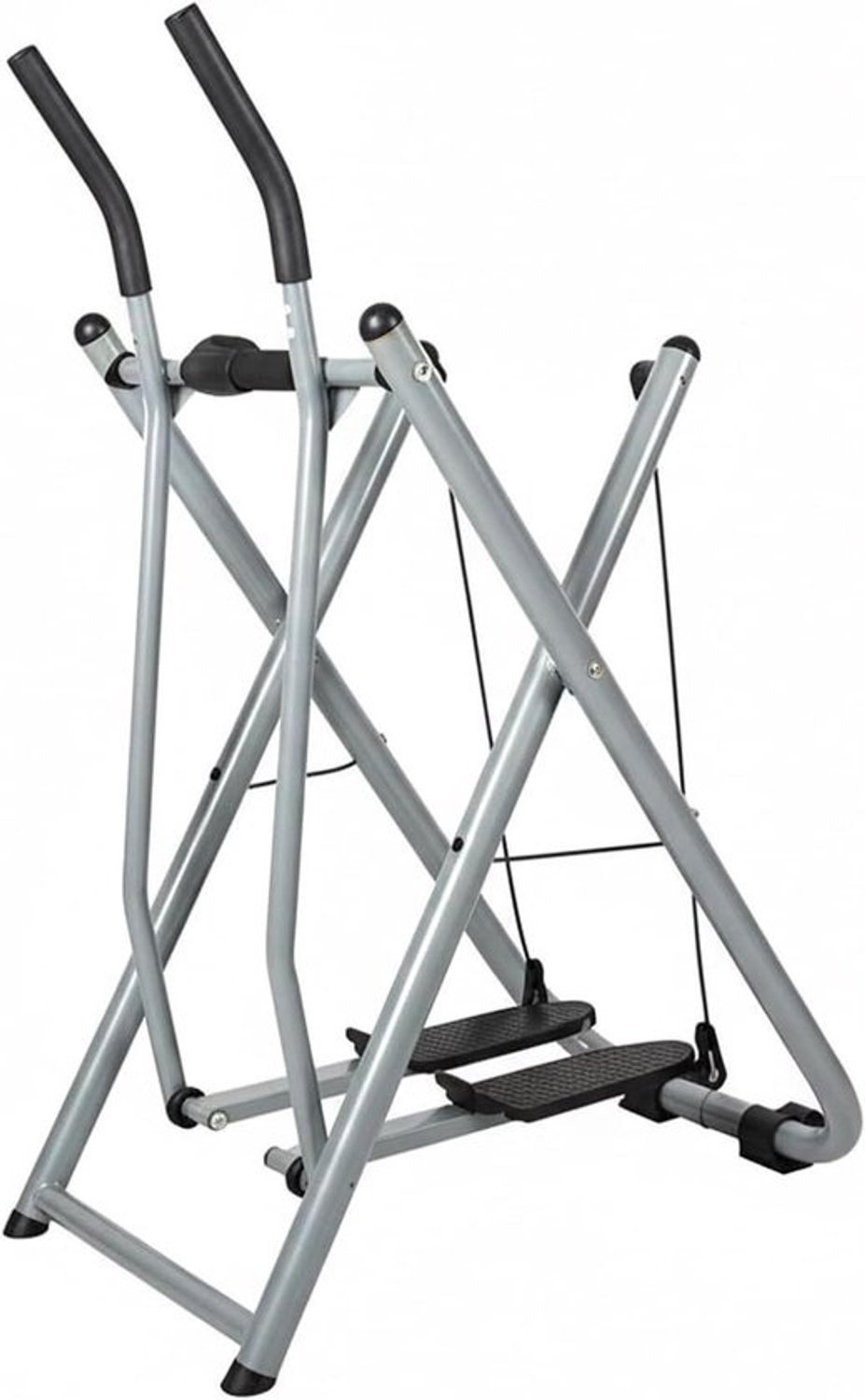 Opvouwbare Crosstrainer - Thuisgym Air Walker - Cardio Training - Ruimtebesparend Ontwerp - 58 x 88 x 151 cm - Zilver (8763236012514)