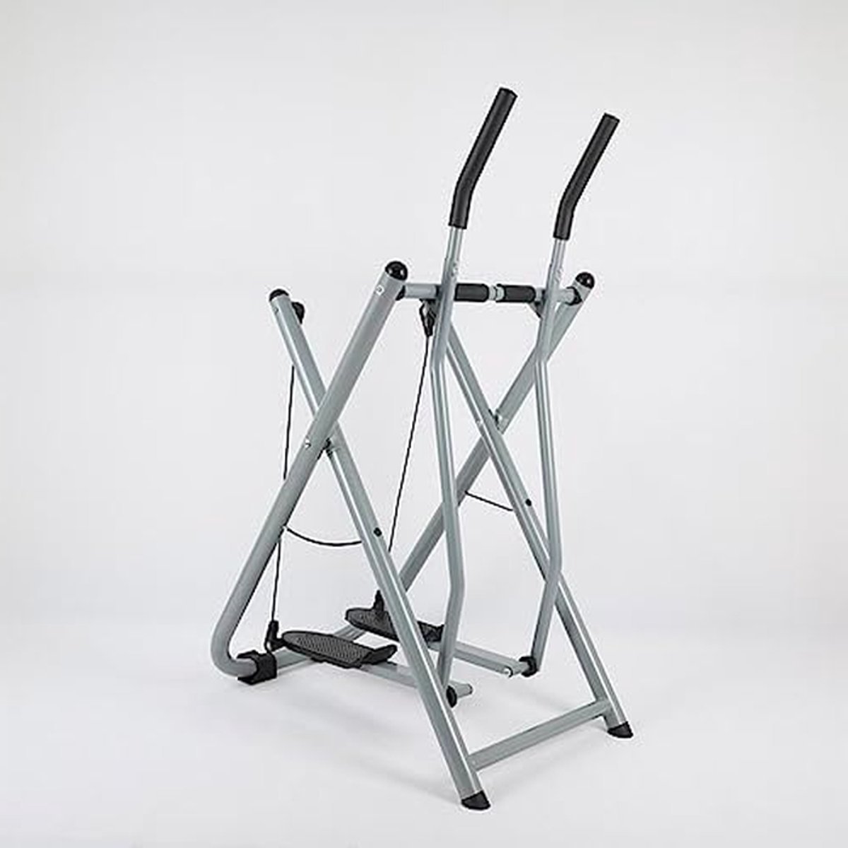 Opvouwbare Hometrainer - Elliptische Machine Luchtwandelaar - Cardio Trainingen - Arm en Beenspieren Activeren - 250 lbs Draagvermogen - Zilver (9101418690379)