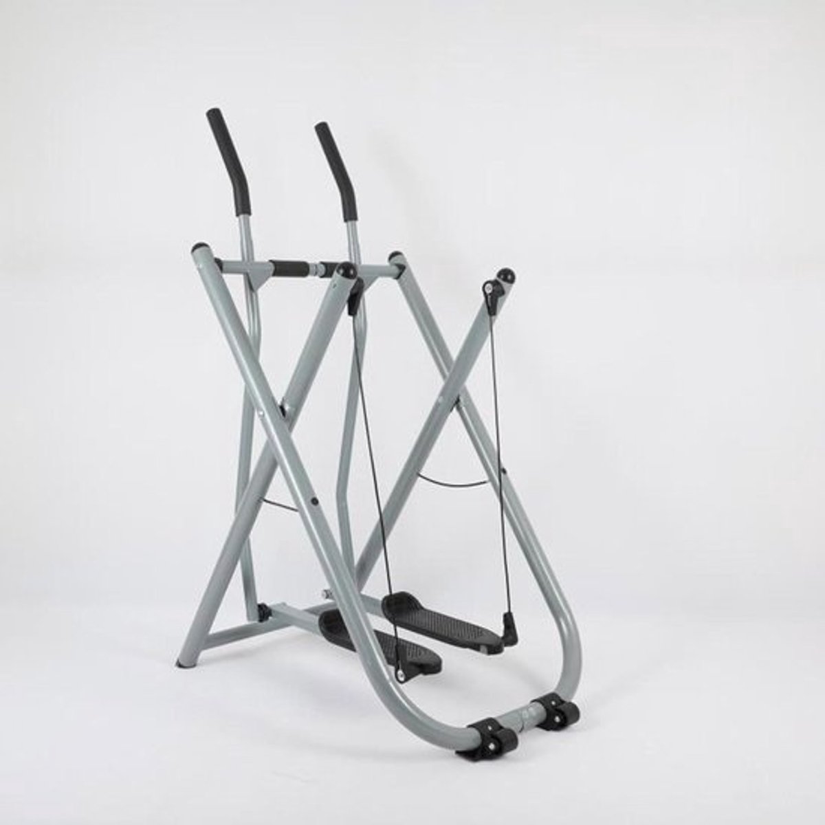 Opvouwbare Hometrainer - Elliptische Trainer Crosstrainer - Thuis Trainen - Ruimtebesparend Ontwerp - Tot 120 kg - Zilver (8763221342305)