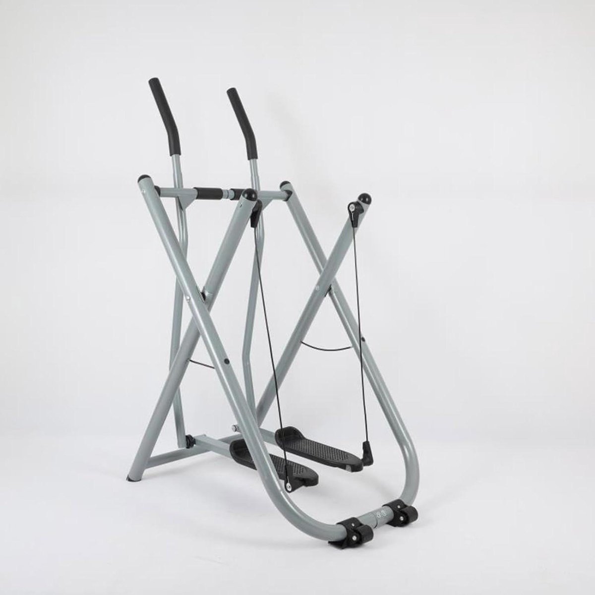 Opvouwbare Hometrainer - Elliptische Trainer Crosstrainer - Thuis Trainen - Ruimtebesparend Ontwerp - Tot 120 kg - Zilver (9101165460102)