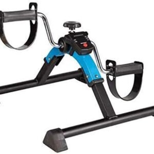 Opvouwbare pedaaloefenaar - Mini hometrainer - Revalidatie training - Digitale monitor - Compact design - Zwart (9101349763906)