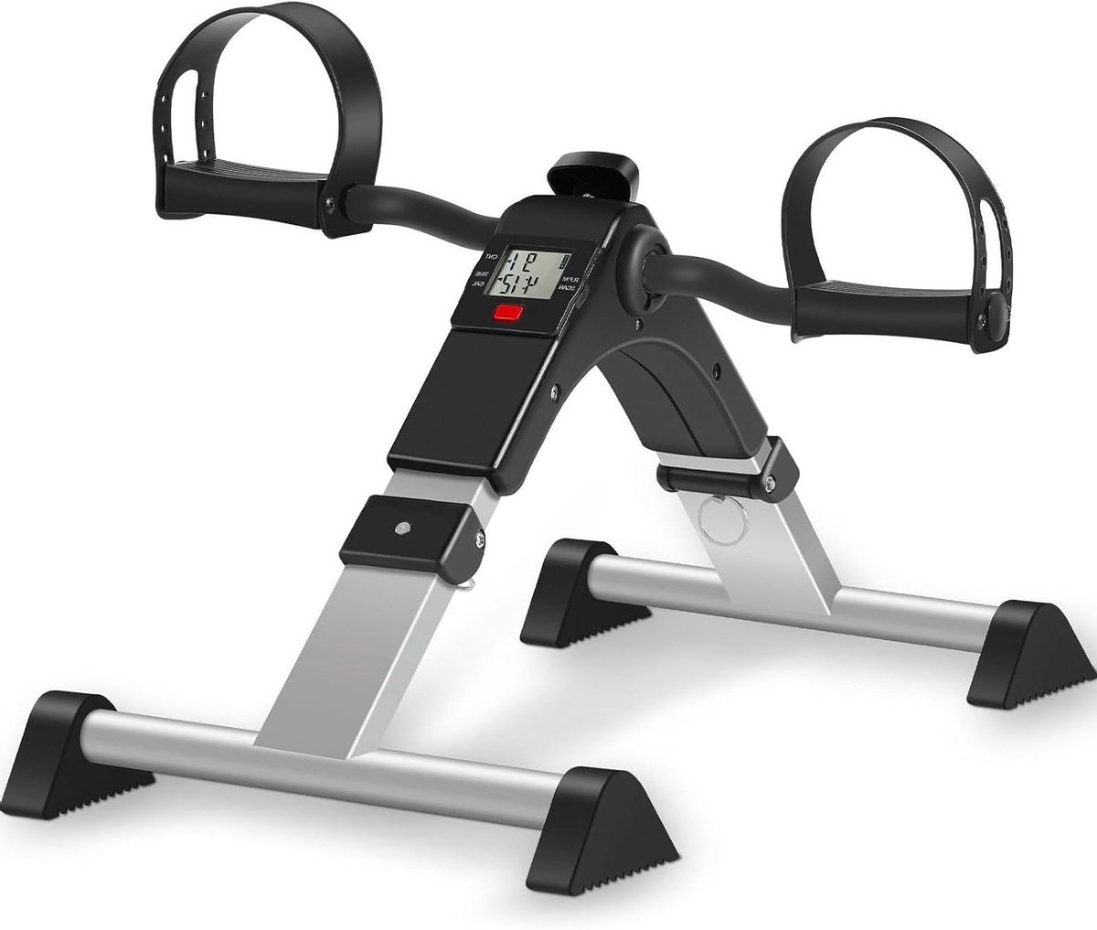 Pedaaltrainer - Mini Hometrainer - Actieve Rust - LCD Scherm - Opvouwbaar - Zwart (9101389604191)