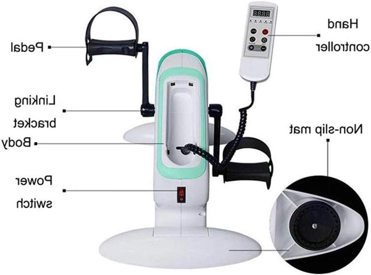 Pedaaltrainer - Mini Hometrainer - Lichaamsbeweging - Verstelbare Weerstand - Met LCD Scherm - Zwart (9101202094451)