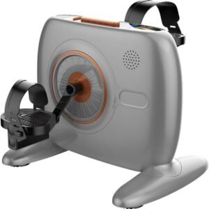 Pedaaltrainer - Mini Hometrainer - Revalidatie Oefeningen - 12 Snelheden Instelbaar - 40.7 cm - Grijs (9101237160145)