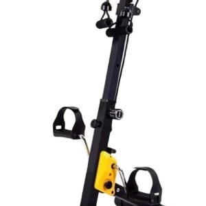 Pedaaltrainer - Mini hometrainer - Revalidatie training - Verstelbare weerstand - 66-94 cm hoogte - Zwart geel (9101230729127)