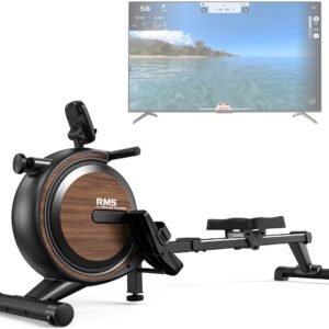 Roeimachine - Roeitrainer - Fitness Roeier - Magnetische Roeiapparaat - Thuisgym Roeimachine - 16 Weerstandsniveaus - Gewichtscapaciteit 150 kg - Draadloze Bediening - Stille Workout - Zwart (8721391092802)