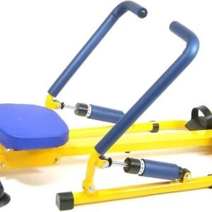 Roeitrainer Kinderen - Fitnessapparaat Spel - Samen Sporten - Dubbel Spoor Ontwerp - 100 Pond Gewicht - Blauw (9101221716754)
