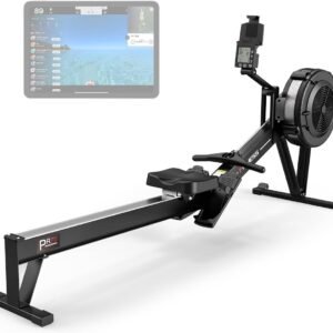 Roeitrainer - Luchtweerstand, 10 Weerstandsniveaus, Bluetooth, LCD-display, Belastbaar tot 160 kg (6156331555543)