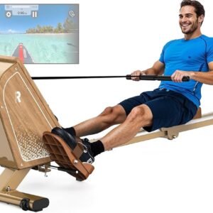 Roeitrainer Magnetisch met Bluetooth Monitor - 16 Weerstandsniveaus - Inklapbaar - 160 kg Belastbaarheid (6156508645626)