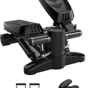 Stepper Voor Thuis - Hometrainer Mini Stepper - Fitness Thuis - Geruisloze Hydraulische Steunen - Tot 150kg - Zwart (9101335887968)