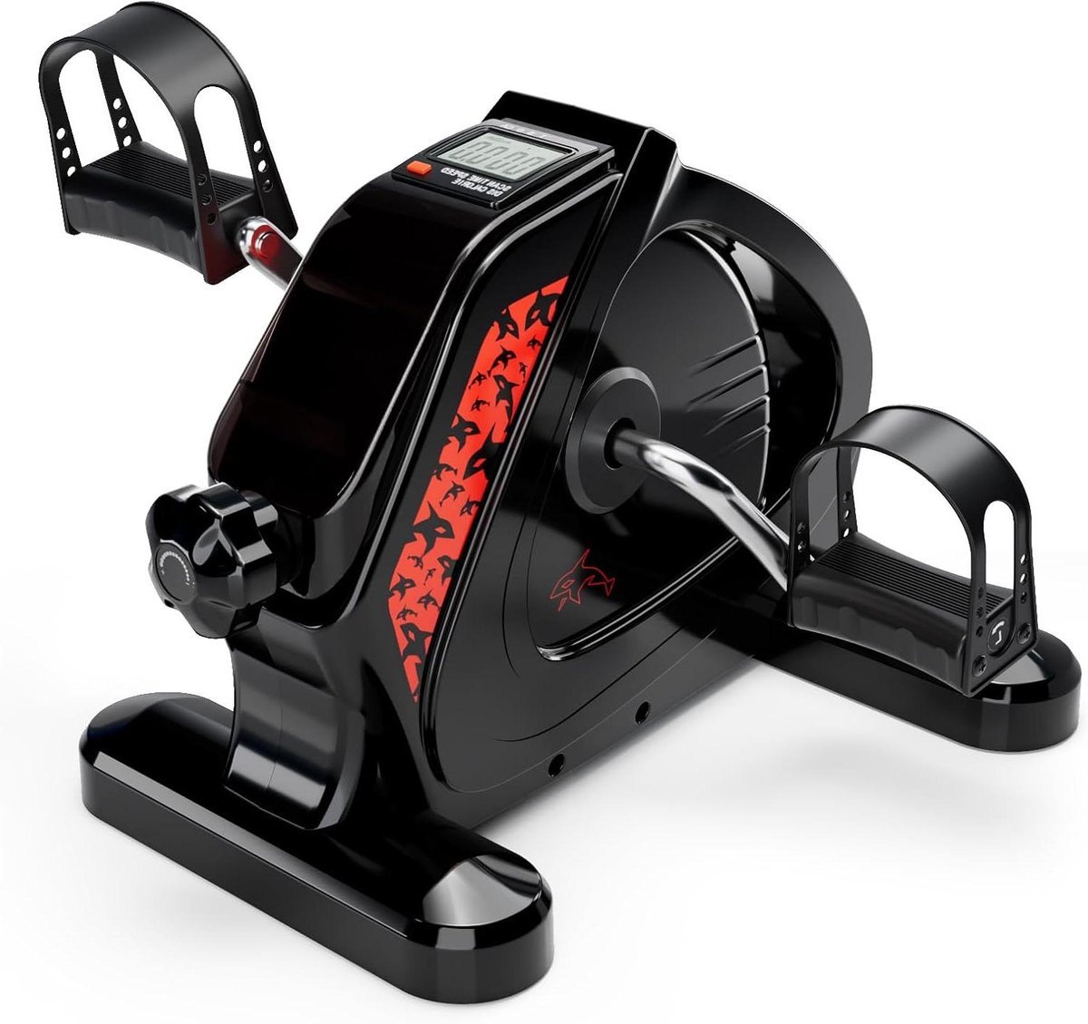 Trainingspedaal - Mini Hometrainer - Thuistraining Benen - Verbeterd Vliegwiel - 48 x 34 x 30 cm - Zwart (9101399414483)