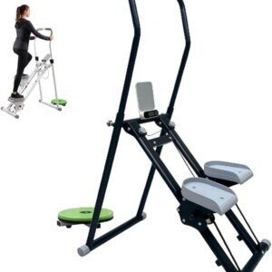 Traploopapparaat - Stepper Hometrainer - Cardio Training - Ingebouwde Koppel Schijf - 101 x 15 x 57 cm - Zwart (9101202682788)