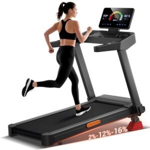 VALI® Wandelband - Elektrische Loopband - Wandelband voor Thuis - Zwart - 126cm x 62cm x 118cm (6156355586530)